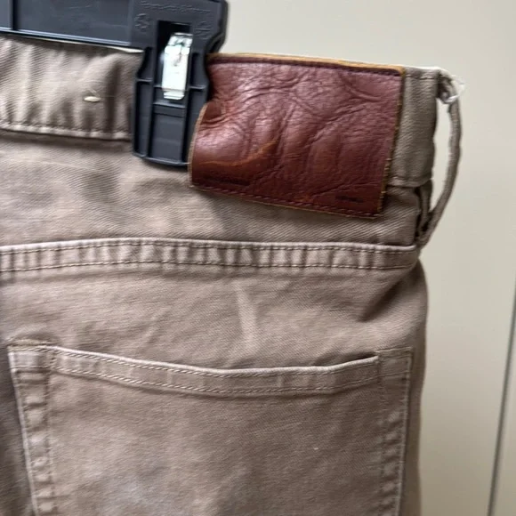 All Saints Cigarette Brown Slim Fit Jeans with Classic Denim Texture - Picture 8 of 10